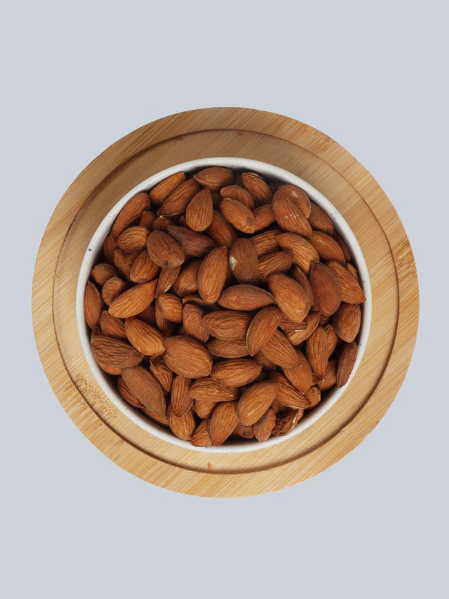 Premium Kashmiri Mamra Almonds – Naturally Grown & Handpicked Mamra Badam from Kashmir Closeup